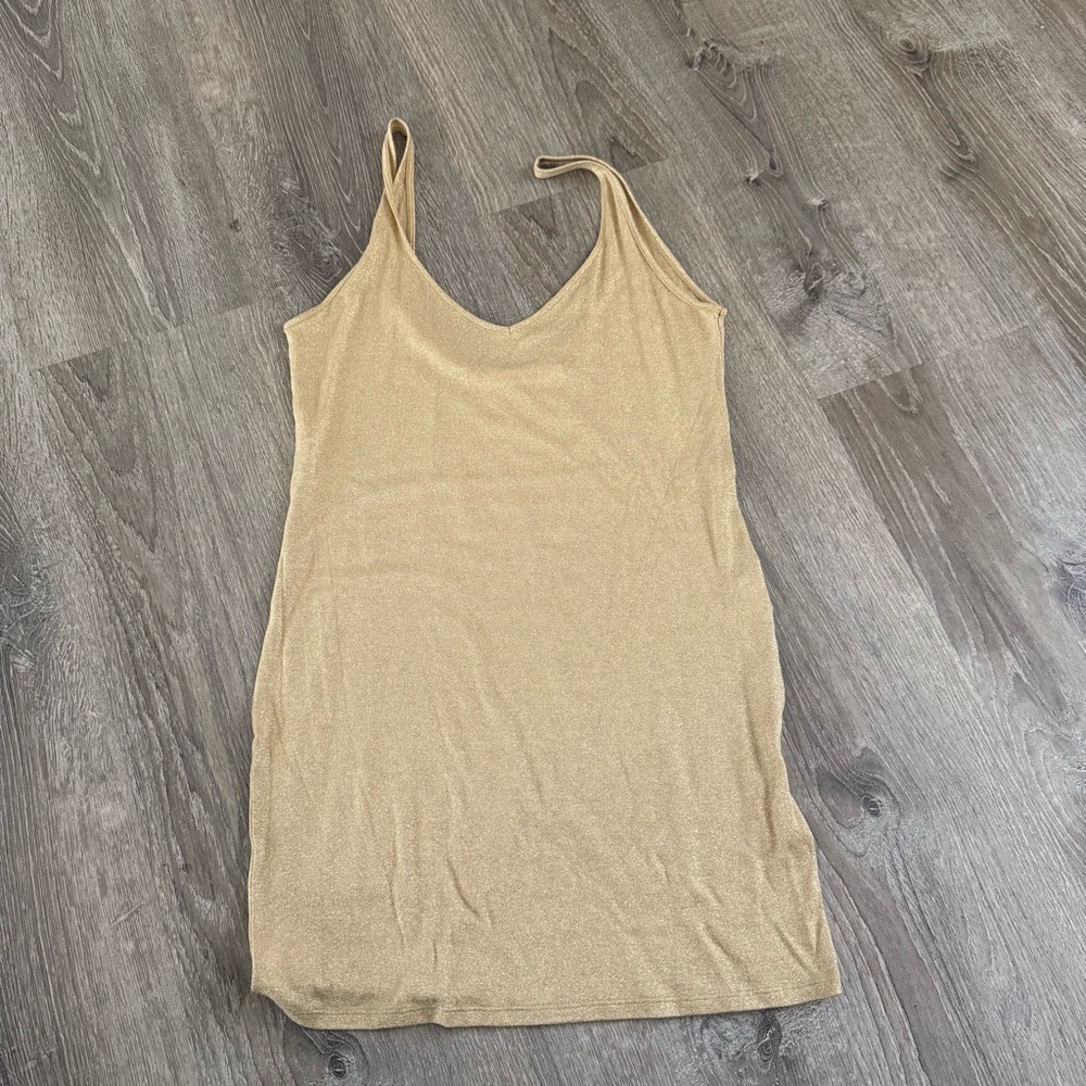 Asta resort Lily gold metallic mesh slip dress - Picture 6 of 8